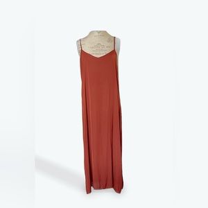Aerie Rust Midi Dress